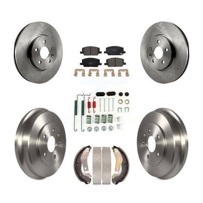 Rotors de frein à disque avant et arrière, plaquettes en céramique et Kit de tambour (7 pièces) pour Chevrolet Trax