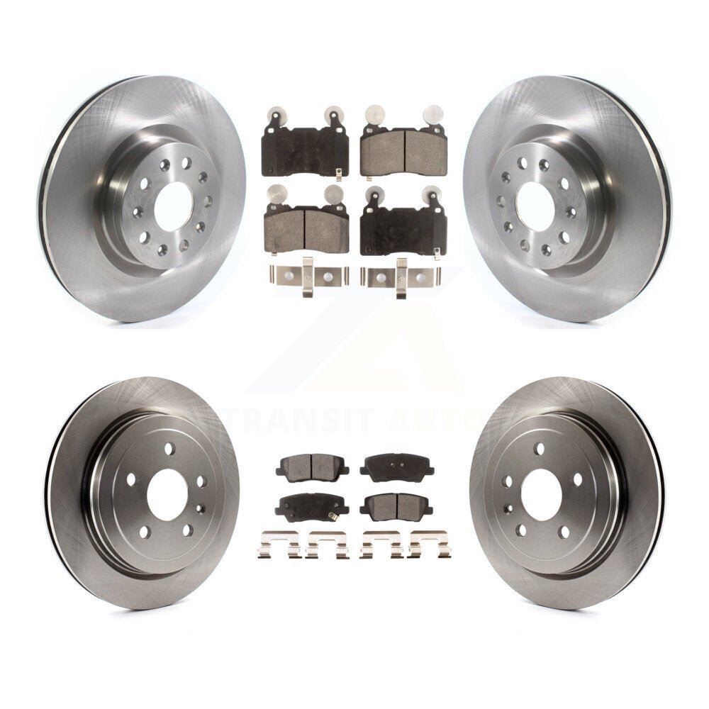 Kit de rotors de frein à disque avant et arrière et plaquettes en céramique pour Cadillac CTS K8T-104233