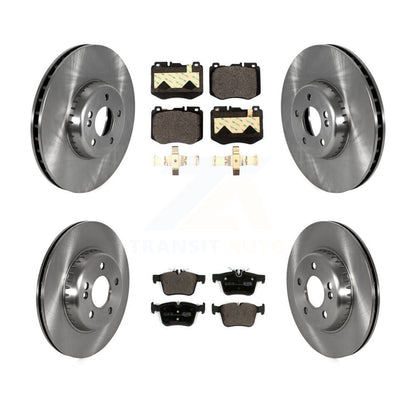 Rotors de frein à disque avant et arrière et Kit de plaquettes en céramique pour Mercedes-Benz C300 C400 C350