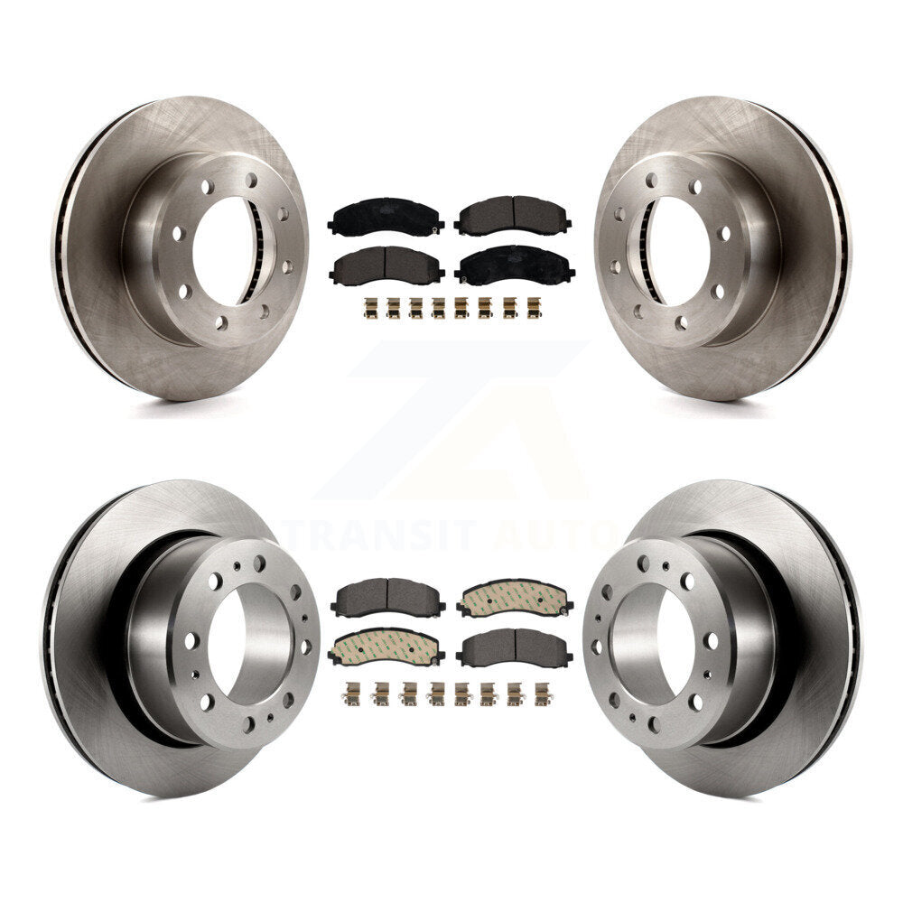 Kit de rotors de frein à disque avant et arrière et plaquettes en céramique pour Ram 2500 3500 K8T-104260