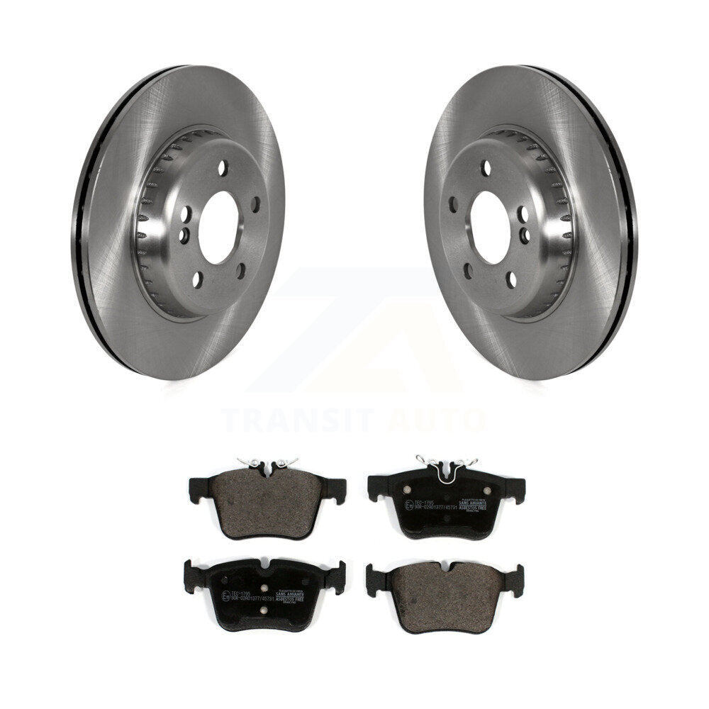 Kit de rotors de frein à disque arrière et plaquettes en céramique pour Mercedes-Benz C300 C400 C350e