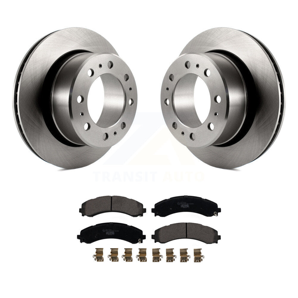 Kit de disques de frein arrière et de plaquettes en céramique pour Ram 3500 2020 – 2021 avec roues doubles
