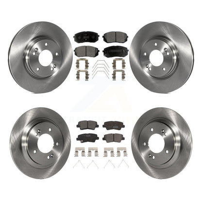 Rotors de frein à disque avant et arrière et Kit de plaquettes en céramique pour Hyundai Elantra GT Kia Forte
