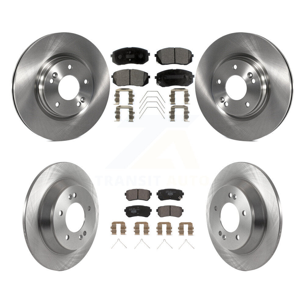 Kit de rotors de frein à disque avant et arrière et plaquettes en céramique pour Hyundai Kona K8T-104302