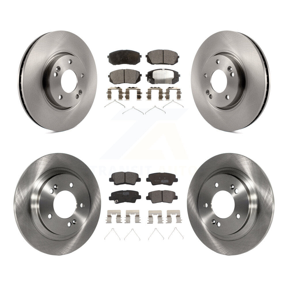 Kit de rotors de frein à disque avant et arrière et plaquettes en céramique pour Hyundai Sonata K8T-104315