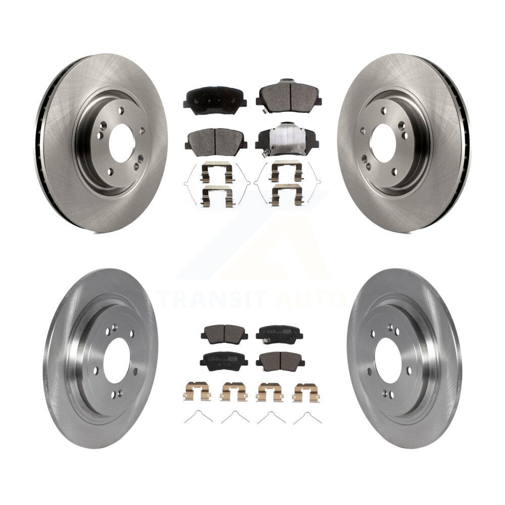 Kit de disques de frein à disque avant et arrière et plaquettes en céramique pour Hyundai Nexo 2019 – 2020