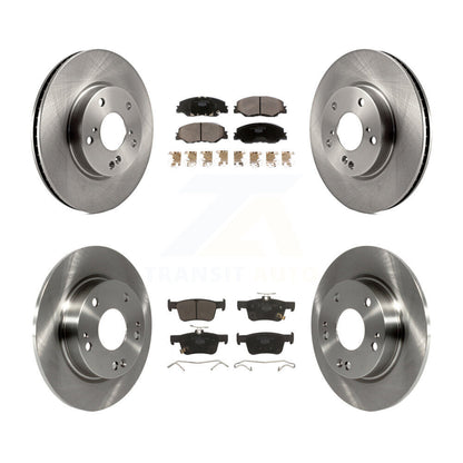 Kit de rotors de frein à disque avant et arrière et plaquettes en céramique pour Honda Civic K8T-104317