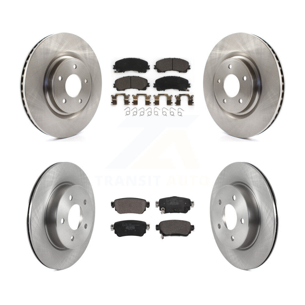 Kit de rotors de frein à disque avant et arrière et plaquettes en céramique pour Nissan Rogue K8T-104318