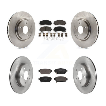 Kit de rotors de frein à disque avant et arrière et plaquettes en céramique pour Nissan Rogue K8T-104318