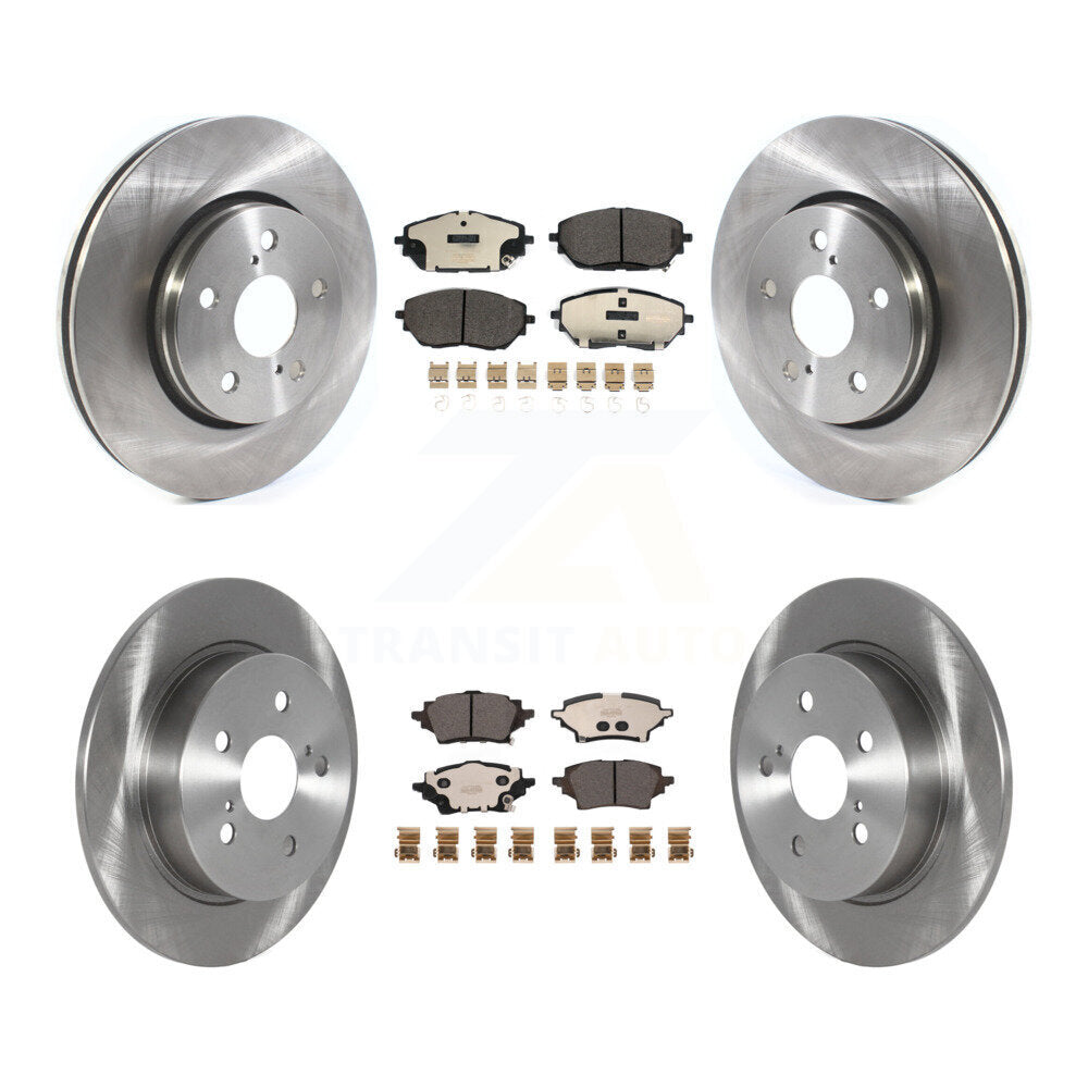 Kit de rotors de frein à disque avant et arrière et plaquettes en céramique pour Toyota C-HR K8T-104324