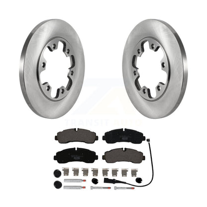 Kit de rotor de frein arrière et de plaquettes en céramique pour Ford Transit-350 HD avec 6 roues à écrous AW