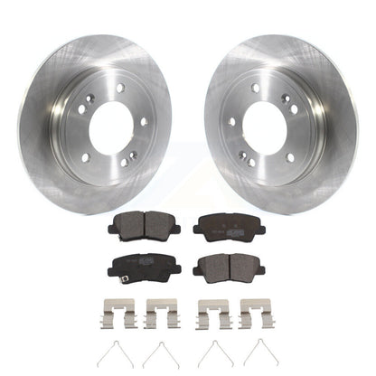 Rotors de frein à disque arrière et Kit de plaquettes en céramique pour Kia Forte Hyundai Veloster Forte