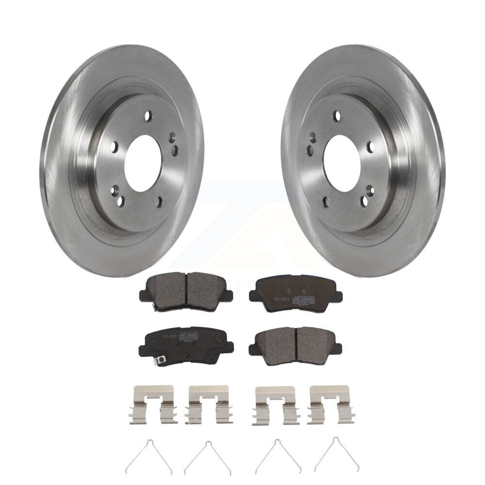 Rotors de frein arrière et kit de plaquettes en céramique pour Hyundai Kona avec stationnement électrique
