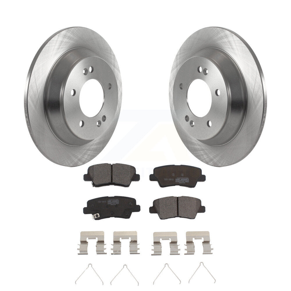 Rotors de frein arrière et kit de plaquettes en céramique pour Hyundai Kona avec stationnement électrique