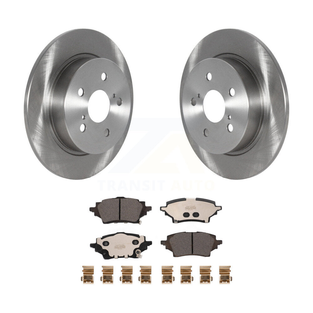 Kit de disques de frein à disque arrière et plaquettes en céramique pour Toyota C-HR K8T-104351