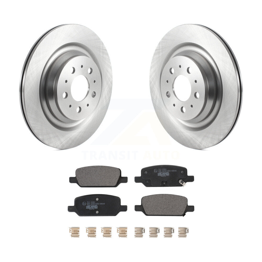 Kit de disques de frein arrière et de plaquettes en céramique pour Tesla 3 17-22 avec étrier peint en gris