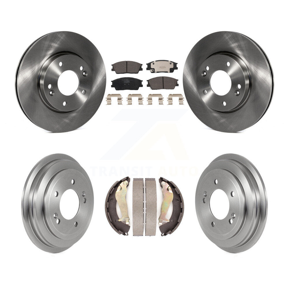 Kit de plaquettes et de tambour en céramique, Rotor de frein à disque avant et arrière, pour Hyundai Venu 2020 – 2023