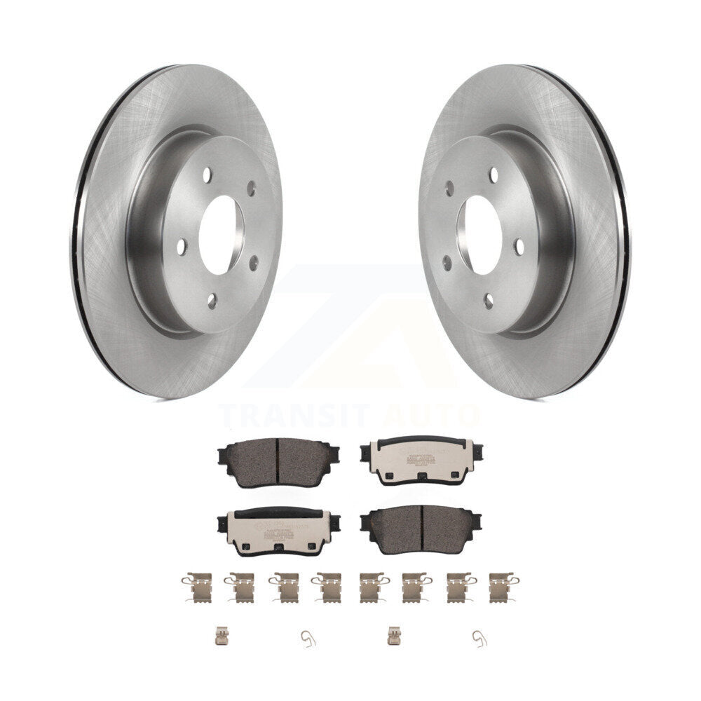 Kit de disques de frein à disque arrière et plaquettes en céramique pour Nissan Rogue K8T-104391