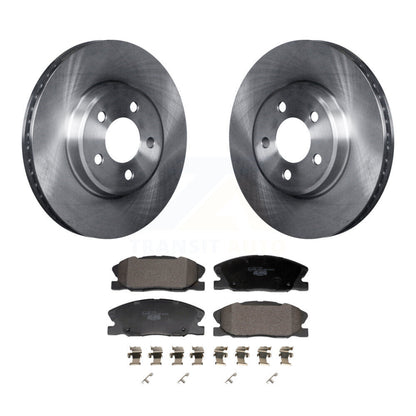 Rotors de frein à disque avant et kit de plaquettes en céramique pour Dodge Charger RWD 2014 avec 3.6