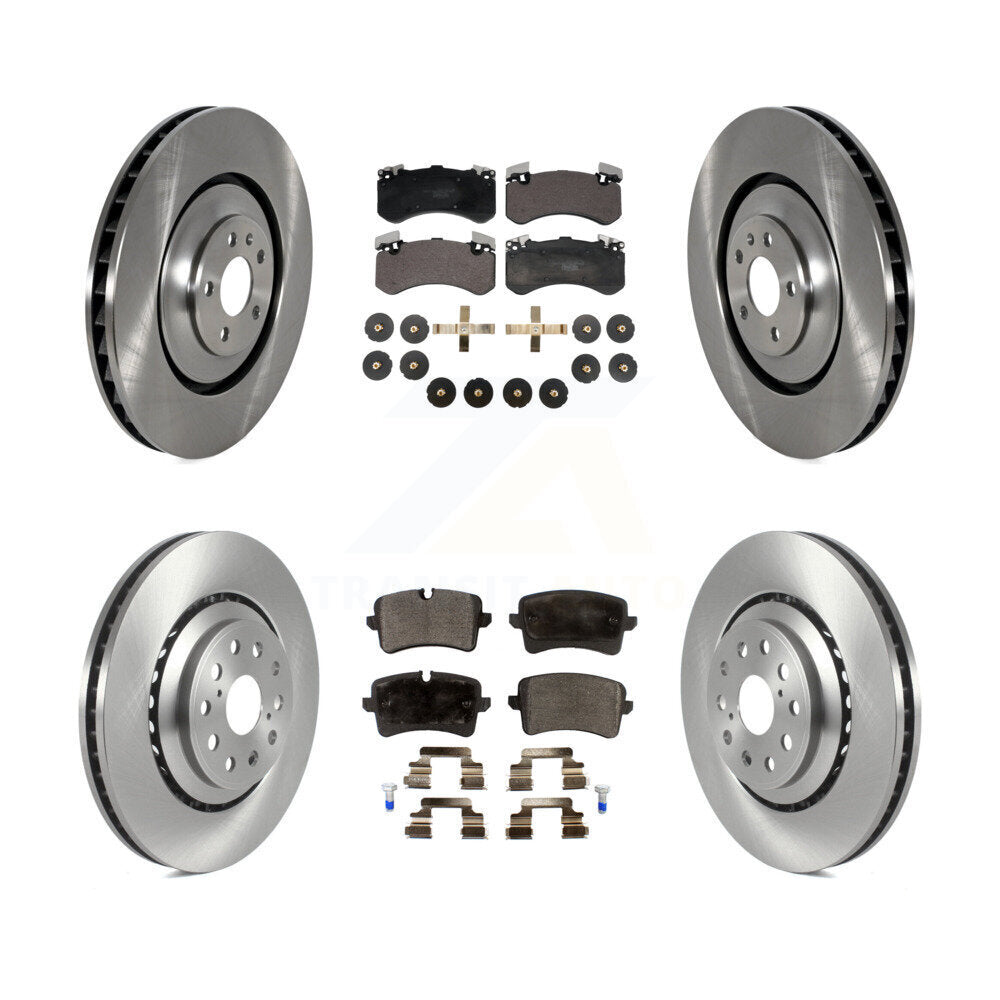 Kit de rotors de frein à disque avant et arrière et plaquettes en céramique pour Audi S7 S8 K8T-104426