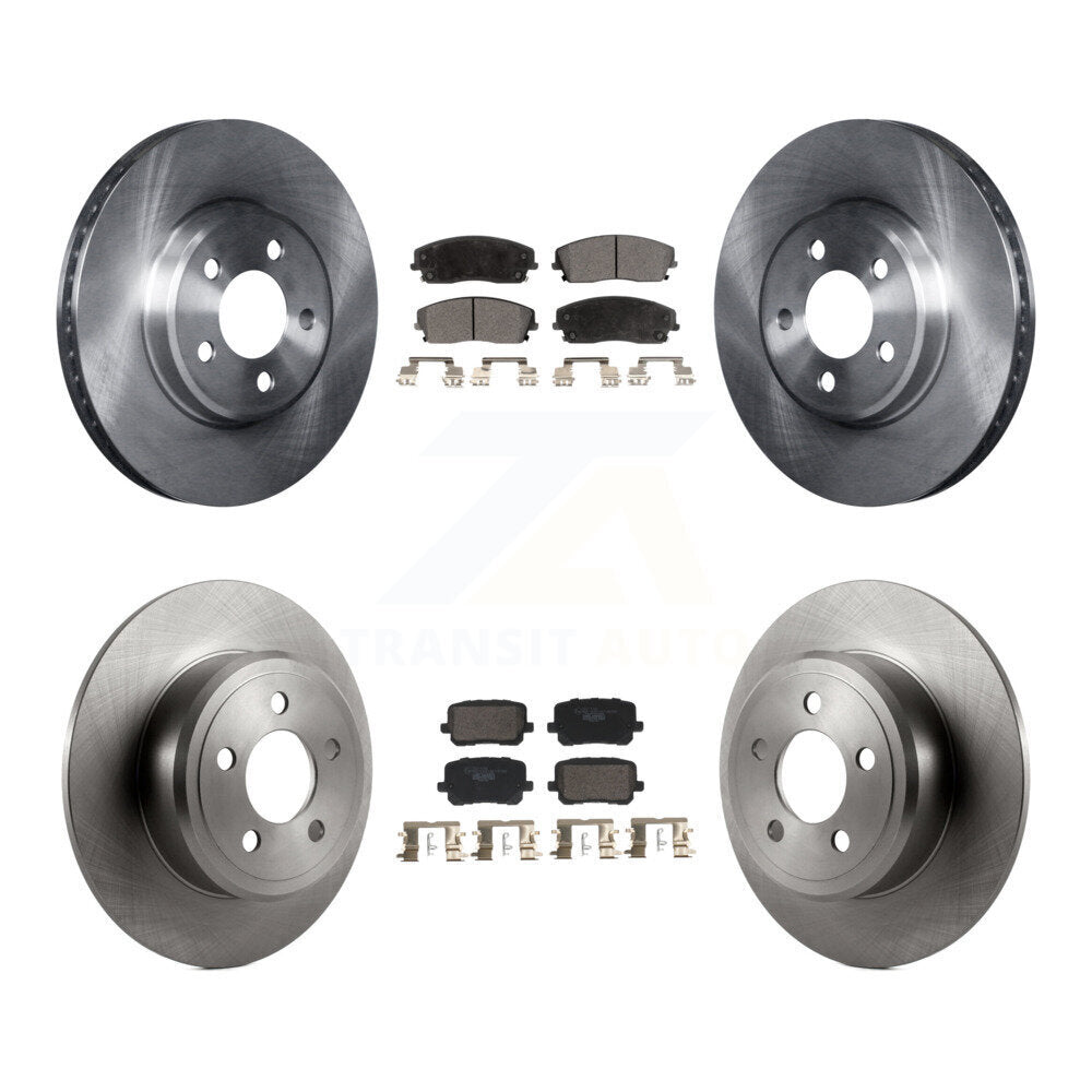 Kit de plaquettes en céramique pour Rotor de frein à disque avant et arrière, pour Dodge Charger RWD 2014 avec 3.6