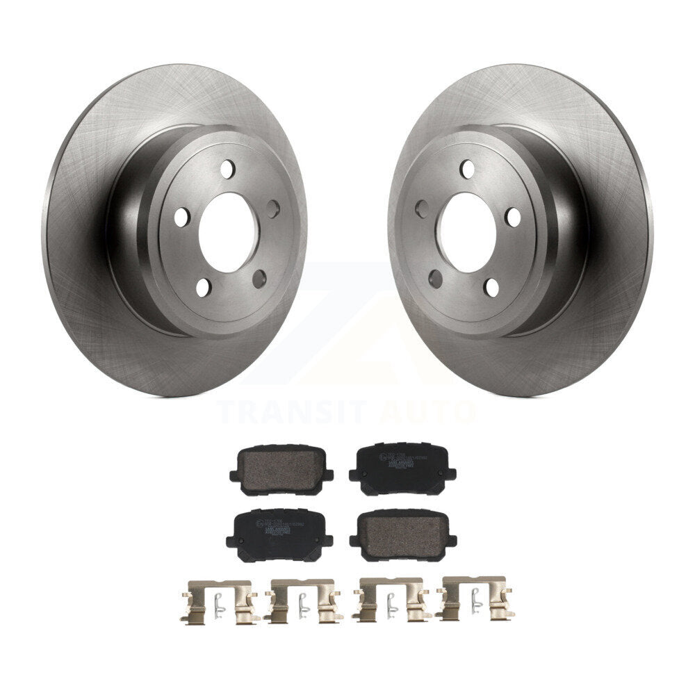 Kit de rotors de frein à disque arrière et de plaquettes en céramique pour Dodge Charger K8T-104435
