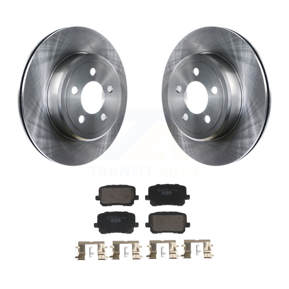 Kit de plaquettes de frein en céramique, Rotors de frein à disque arrière pour Dodge Charger RWD 2017 – 2018 avec 5.7