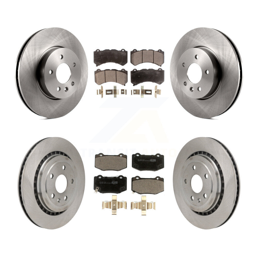Kit de rotors de frein à disque avant et arrière et plaquettes en céramique pour Cadillac ATS V K8T-104455
