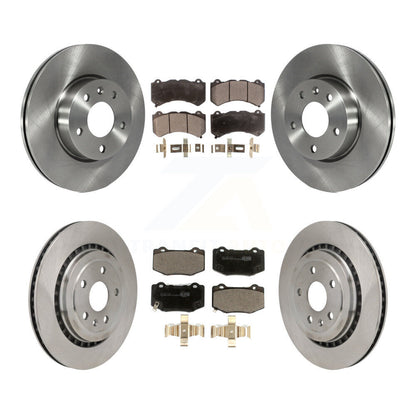 Kit de rotors de frein à disque avant et arrière et plaquettes en céramique pour Cadillac ATS V 2017