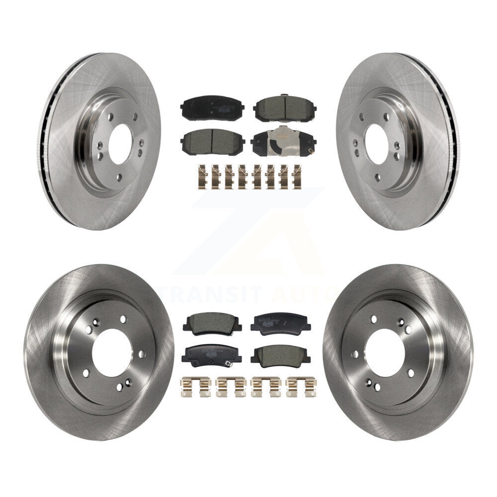 Kit de rotors de frein à disque avant et arrière et plaquettes en céramique, pour Hyundai Sonata Kia Niro EV K