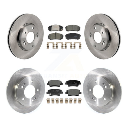Kit de rotors de frein à disque avant et arrière et plaquettes en céramique pour Hyundai Elantra K8T-10446