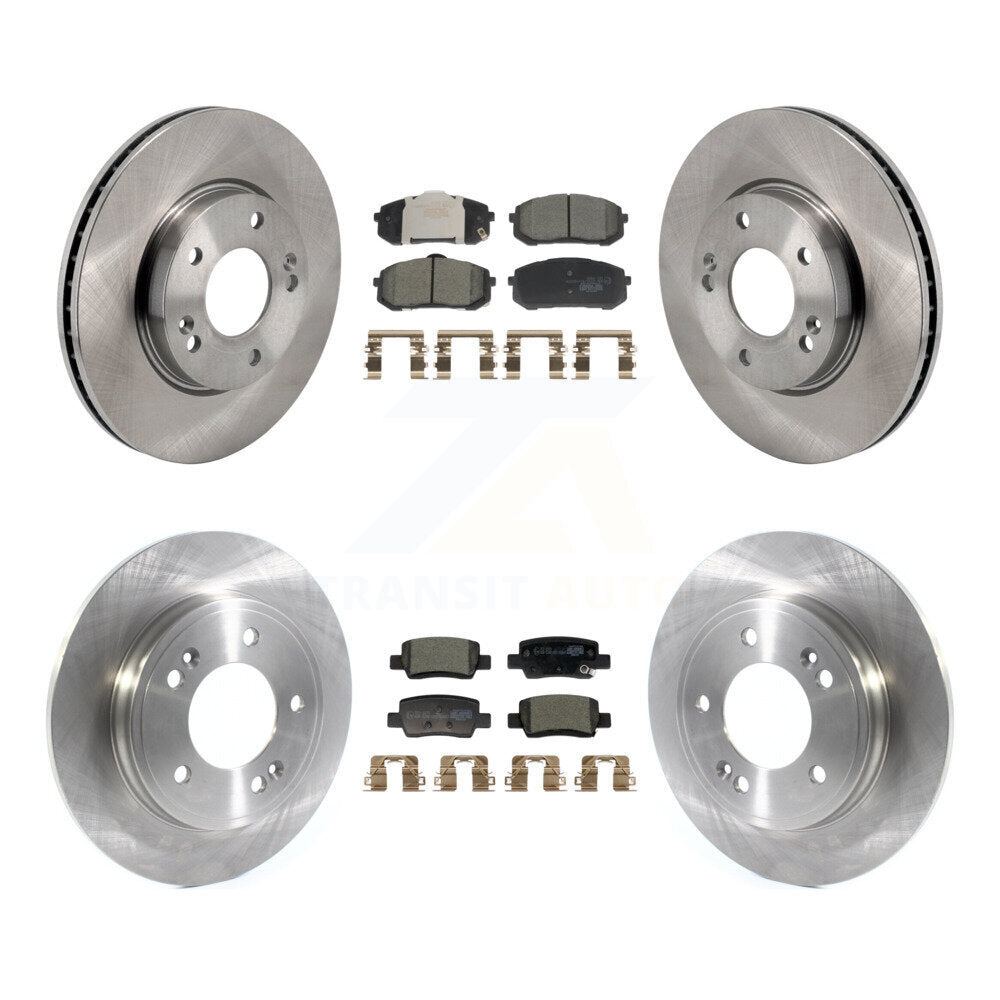 Kit de rotors de frein à disque avant et arrière et plaquettes en céramique pour Hyundai Elantra K8T-10446