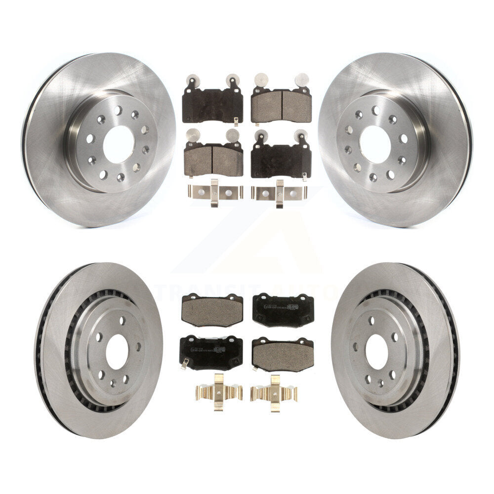 Kit de rotor de frein avant et arrière et plaquettes en céramique pour Chevrolet Camaro avec frein Brembo