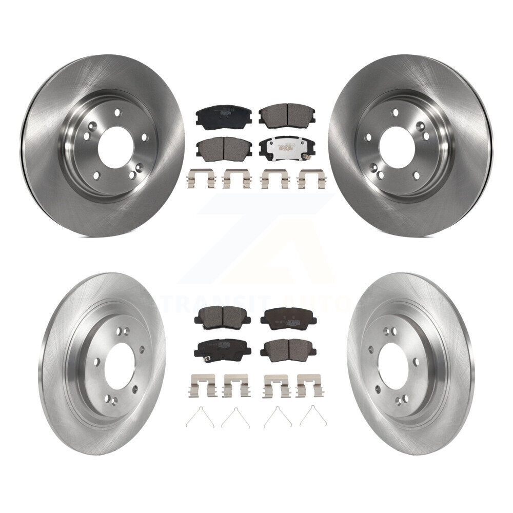 Kit de disques de frein à disque avant et arrière et plaquettes en céramique pour Kia Soul EV 2020 – 2023