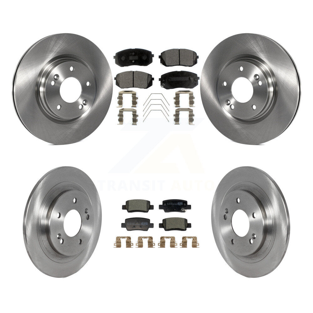 Kit de rotors de frein à disque avant et arrière et plaquettes en céramique pour Kia Seltos K8T-104471