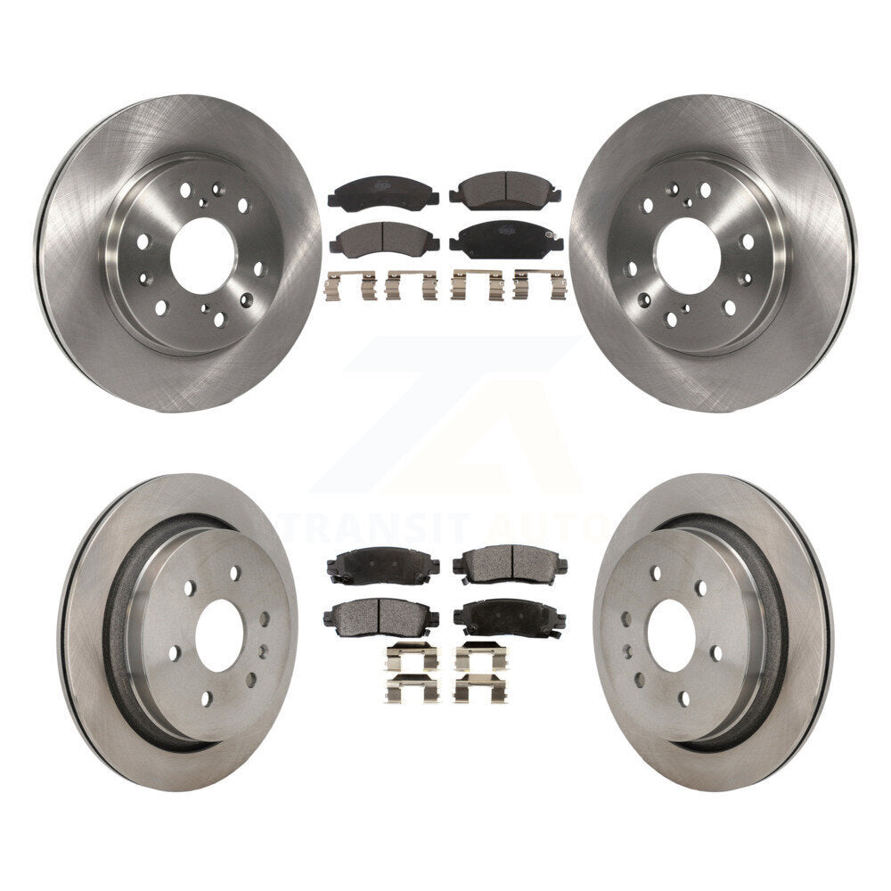 Kit de rotors de frein à disque avant et arrière et plaquettes en céramique pour Cadillac XTS K8T-104483