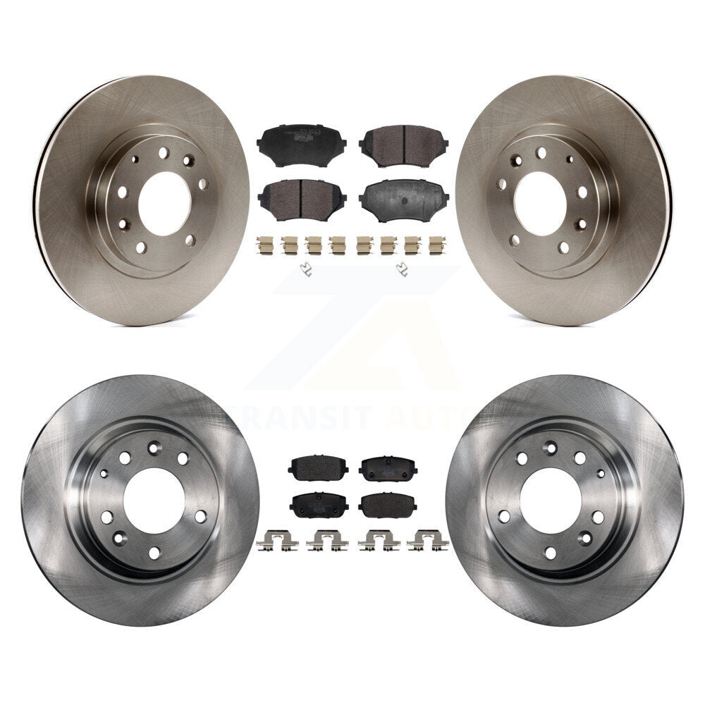 Kit de rotors de frein à disque avant et arrière et plaquettes en céramique pour Mazda MX-5 Miat 2006 – 2015