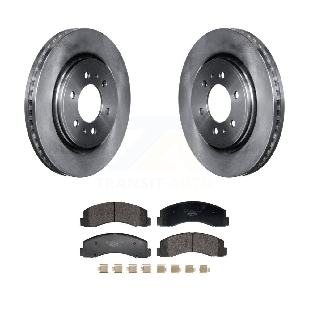 Rotors de frein avant et kit de plaquettes en céramique pour Ford F-150 Expedition Lincoln Navigato