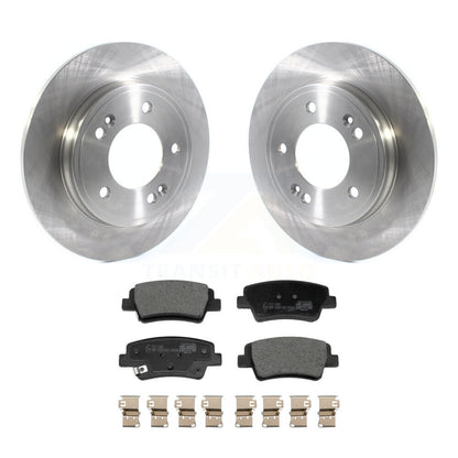 Kit de rotor de frein arrière et de plaquettes en céramique pour Hyundai Elantra avec stationnement manuel