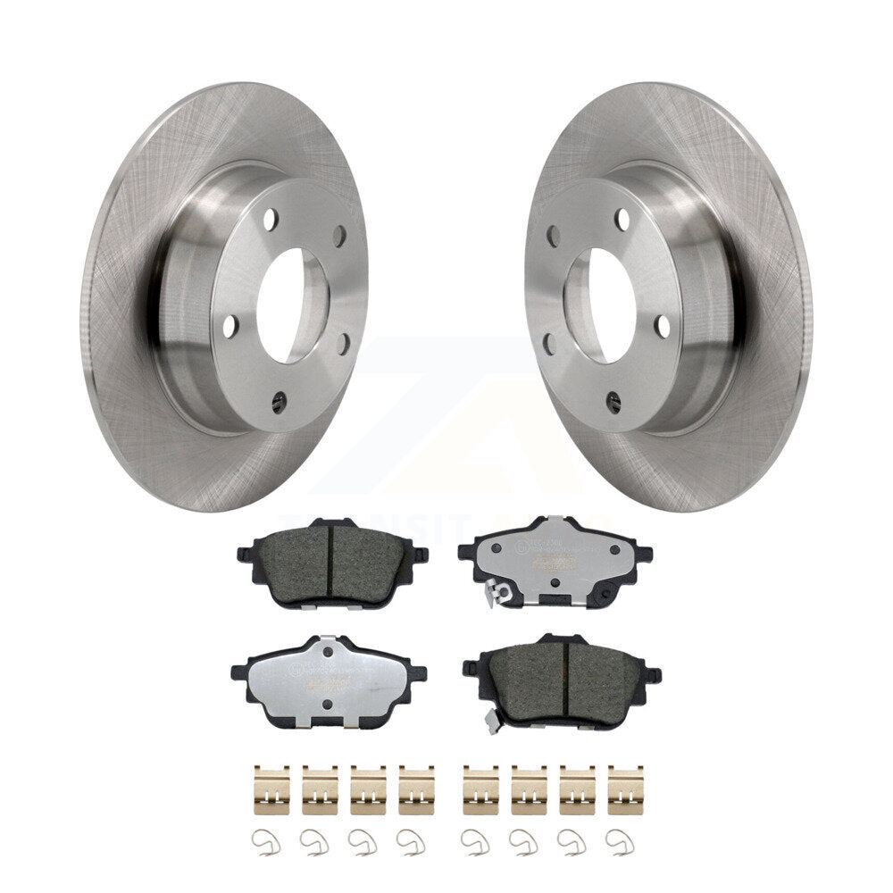Rotors de frein arrière et kit de plaquettes en céramique pour frein arrière à disque Nissan Sentra 2020-2023
