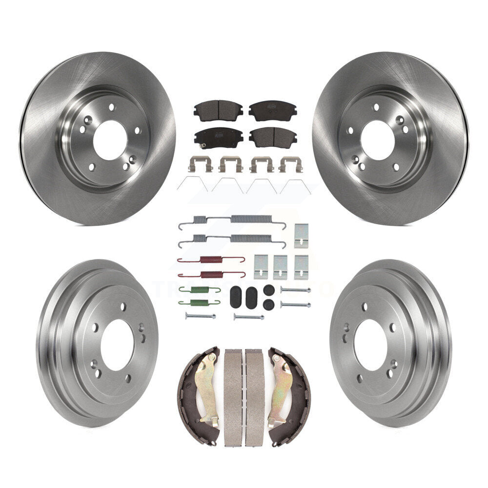 Kit de tambour de tampon en céramique de Rotor de frein avant et arrière (7 pièces) pour Hyundai Elantra 1.6 17-20
