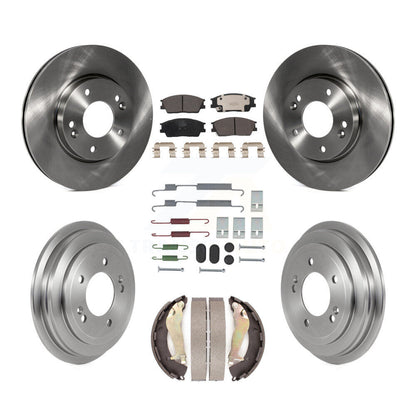 Kit de plaquettes et de tambours en céramique pour rotors de frein avant et arrière (7 pièces) pour Hyundai Venu 2020-2023