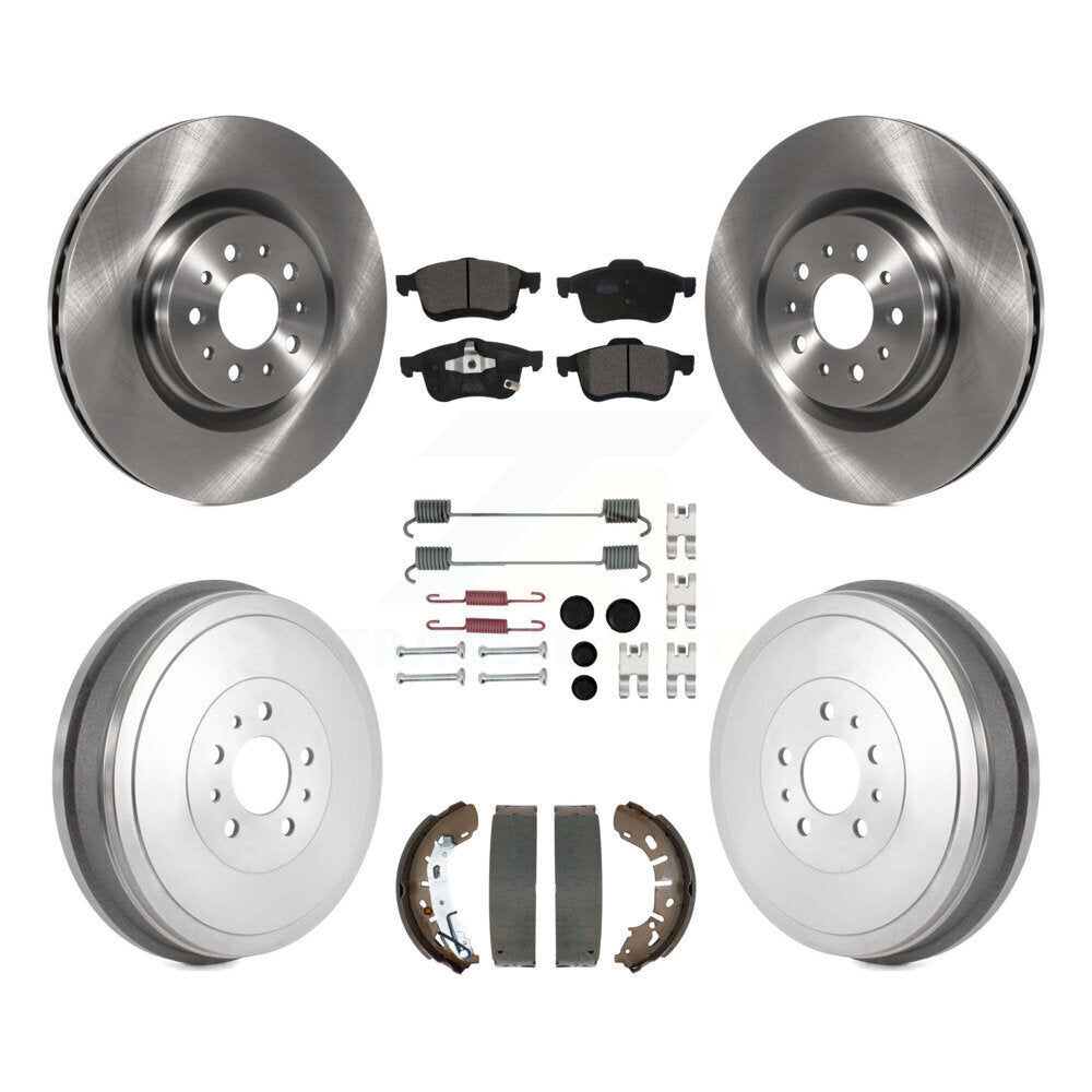 Kit de plaquettes et de tambour en céramique pour Rotor de frein avant et arrière (7 pièces) pour Ram ProMaster Cit 15-21