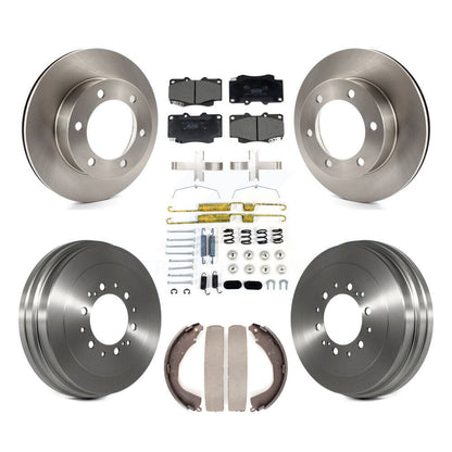 Rotors de frein à disque avant et arrière, plaquettes en céramique et Kit de tambour (7 pièces) pour Toyota Tacoma