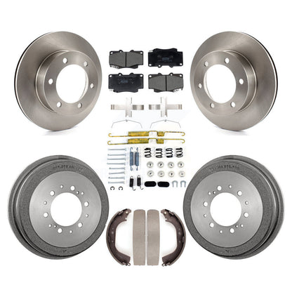 Rotors de frein à disque avant et arrière, plaquettes en céramique et Kit de tambour (7 pièces) pour Toyota Tacoma