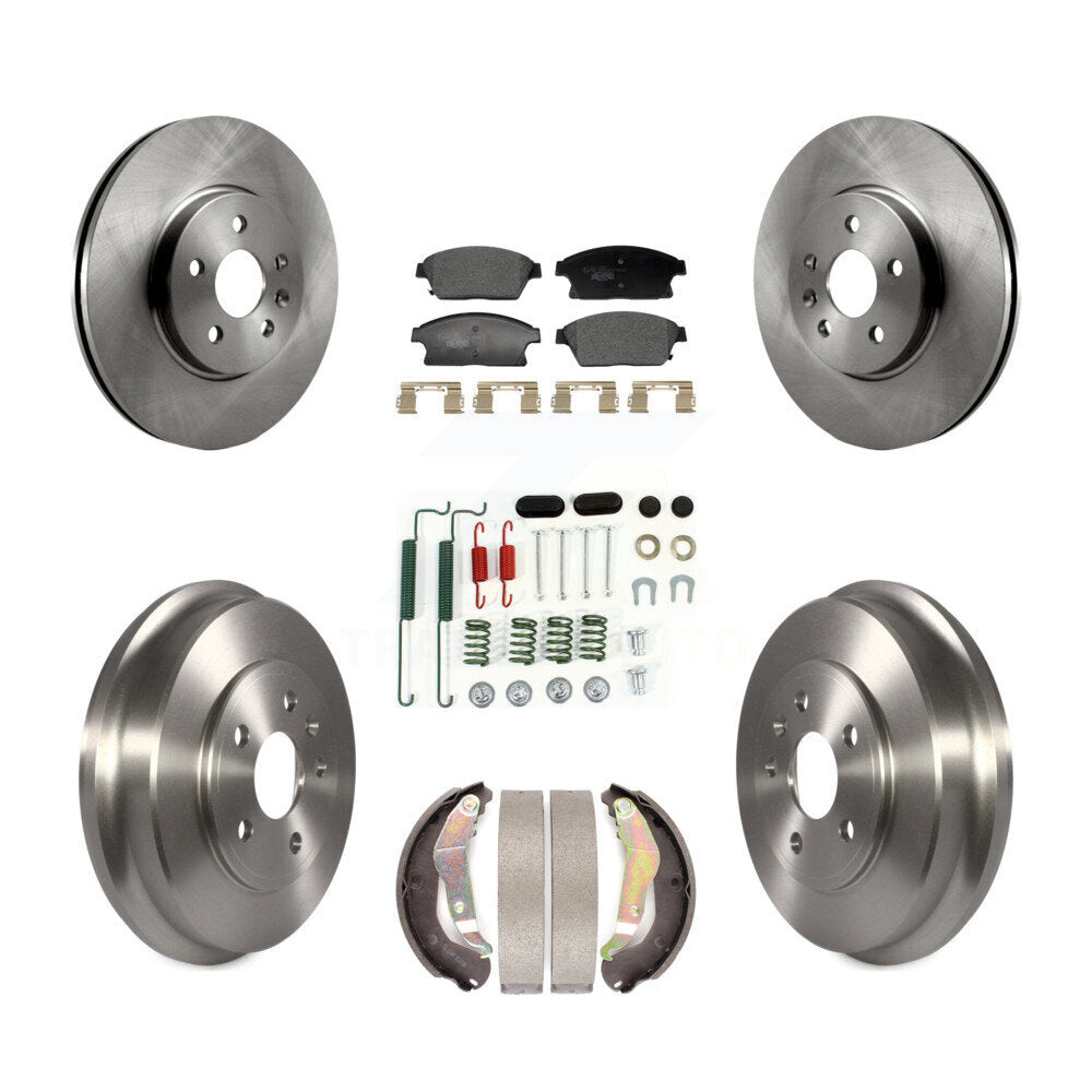 Rotors de frein à disque avant et arrière, plaquettes en céramique et Kit de tambour (7 pièces) pour Chevrolet Trax