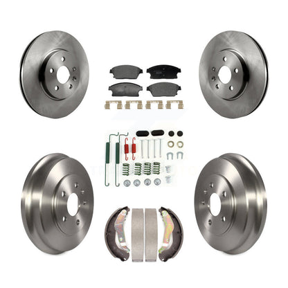 Rotors de frein à disque avant et arrière, plaquettes en céramique et Kit de tambour (7 pièces) pour Chevrolet Trax