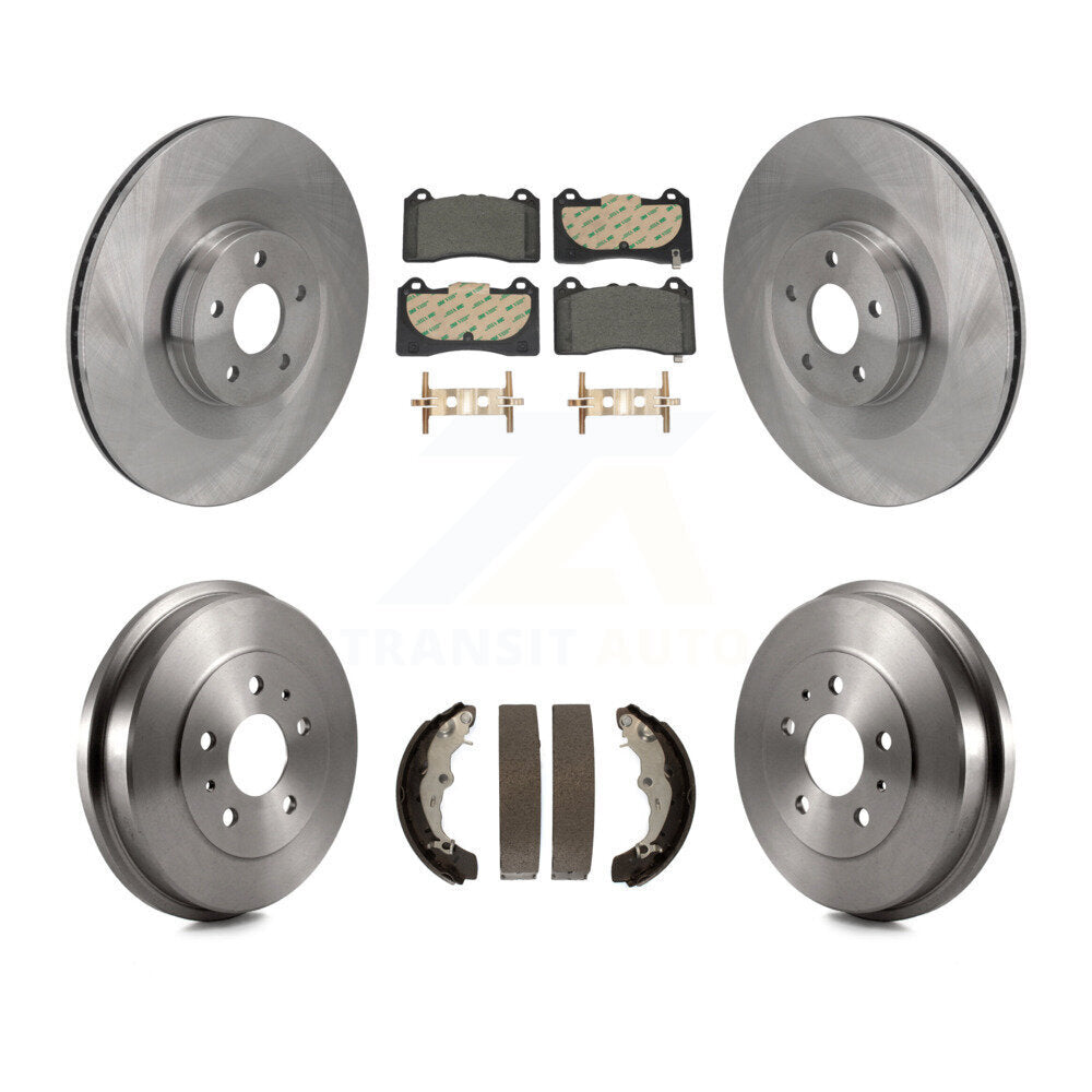 Kit de plaquettes et de tambour en céramique, Rotor de frein à disque avant et arrière, pour Ford Focus R 2016 – 2018