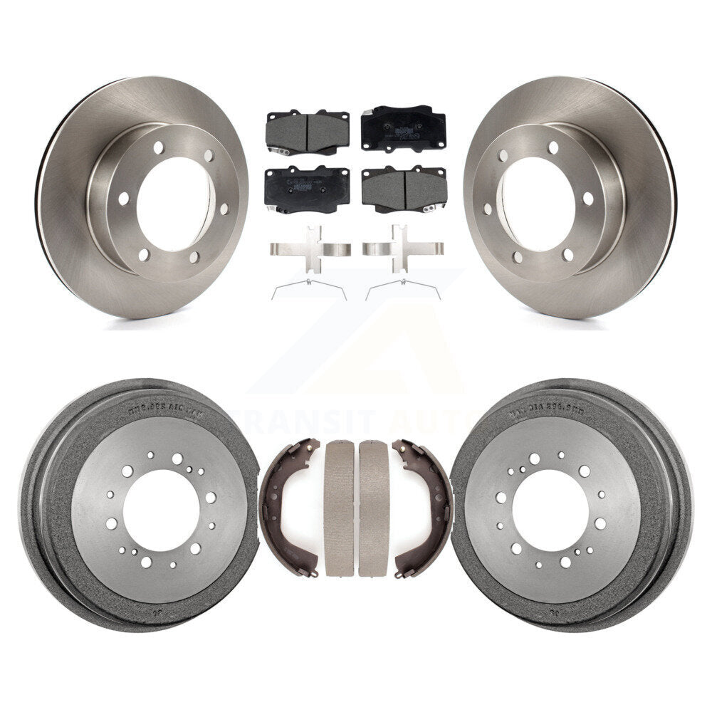 Kit de tambour de protection en céramique de Rotors de frein avant et arrière pour Toyota Tacoma avec roue à 6 écrous