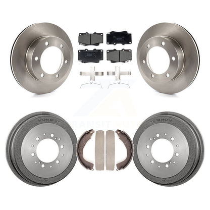 Rotors de frein à disque avant et arrière, plaquettes en céramique et Kit de tambour pour Toyota Tacoma